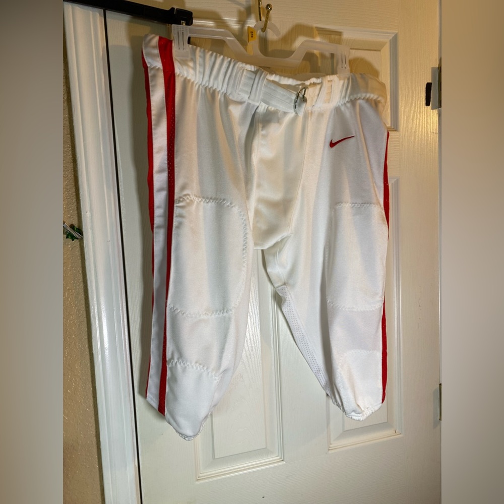 Nike Mens 3XL Football Pants Training Sports Swoosh Adult Outdoors White Red New